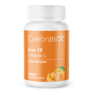 Iron 18 mg + Vitamin C, Chewable, Orange