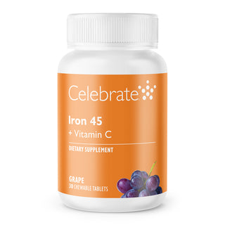 Iron 45 mg + Vitamin C, Chewable, Grape