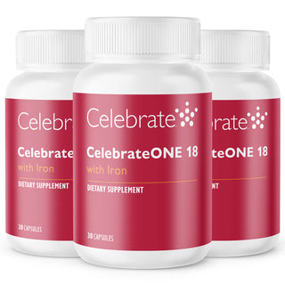 CelebrateONE 18 Günde Bir Kez Bariatrik Multivitamin ile Demir, Kapsüller