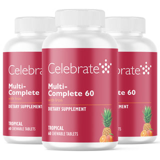 Multi-Complete 60 Bariatrik Multivitamin ile Demir, Çiğnenebilir, Tropical