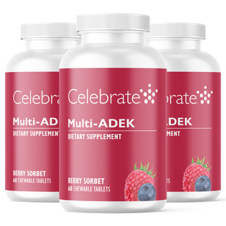 Multi-ADEK Vitamin without Iron, Chewable, Berry Sorbet