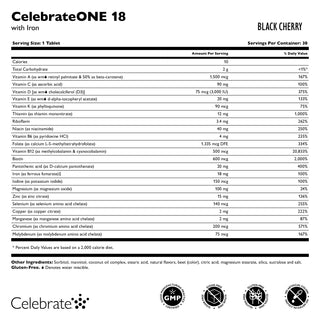 CelebrateONE 18 Once Daily Bariatric Multivitamin with Iron, Chewable