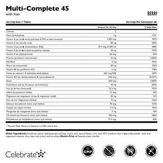 Multi-Complete 45 Bariatric Multivitamin with Iron, Chewable