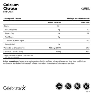 Calcium Citrate, Soft Chews