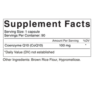 CoQ10 (Coenzyme Q10), 100mg