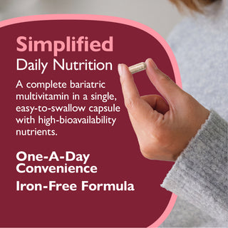 CelebrateONE Once Daily Bariatric Multivitamin without Iron, Capsules