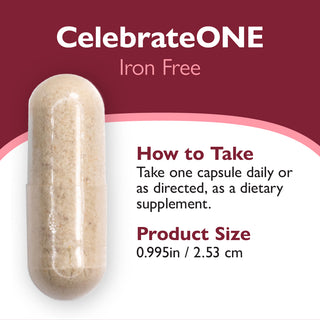 CelebrateONE Once Daily Bariatric Multivitamin without Iron, Capsules