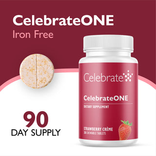 CelebrateONE Once Daily Bariatric Multivitamin without Iron, Chewable