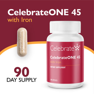 CelebrateONE 45 Once Daily Bariatric Multivitamin with Iron, Capsules