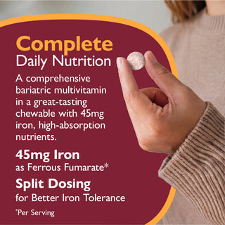 Multi-Complete 45 Bariatric Multivitamin with Iron, Chewable