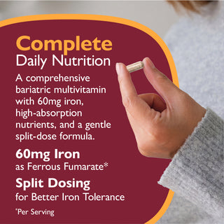 Multi-Complete 60 Bariatric Multivitamin with Iron, Capsules