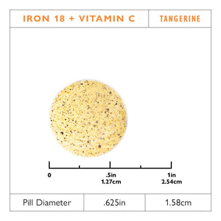 Demir 18 mg + C Vitamini Çiğnenebilir Tabletler, Orange